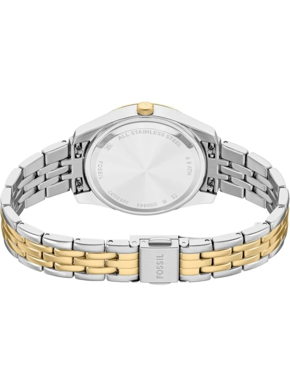 Women's Two Tone/Blue Gold Scarlett Quartz Stainless Steel Bracelet Wrist Watch